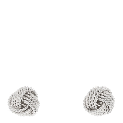 Tiffany Sterling Silver Twist Knot Earrings 1 of 4