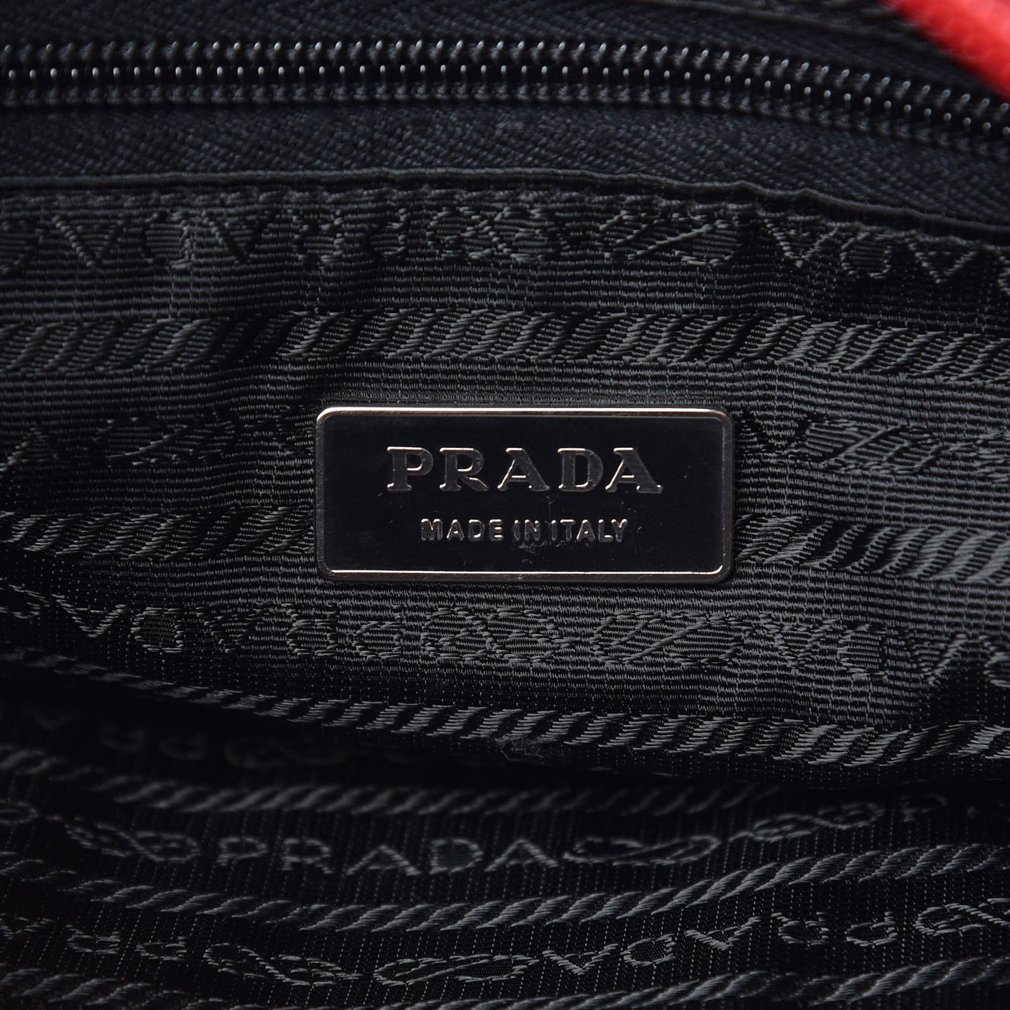 Nylon Vela Messenger Bag Red