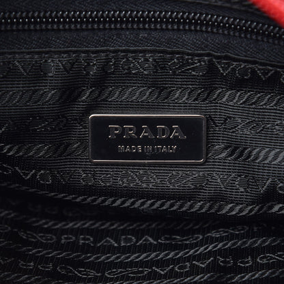Prada Nylon Vela Messenger Bag Red 7 of 13