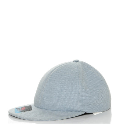 Chanel Cotton Strass Cap Hat Sky Blue 1 of 6