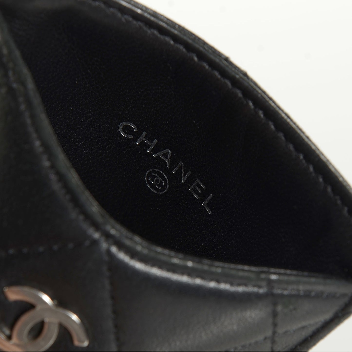 Lambskin Quilted Phone Case Black
