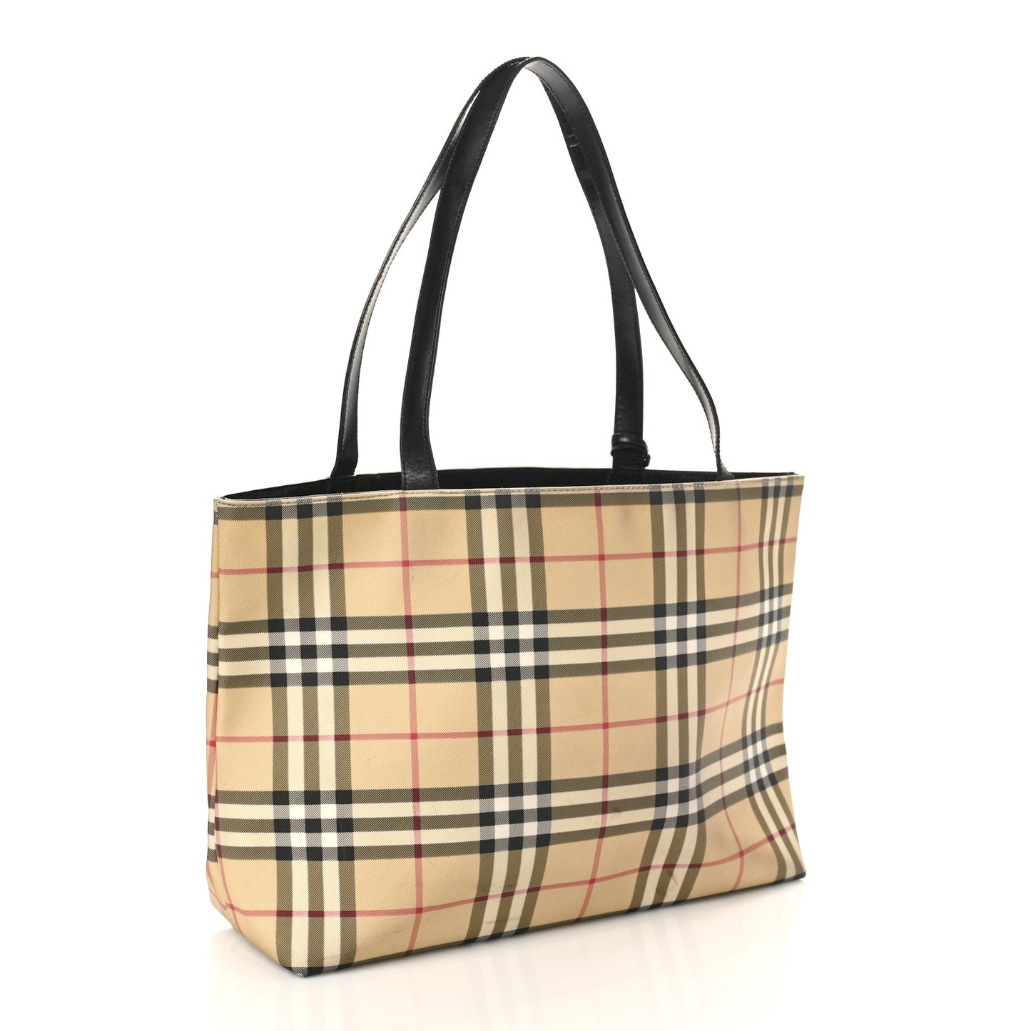 House Check Medium Tote Black