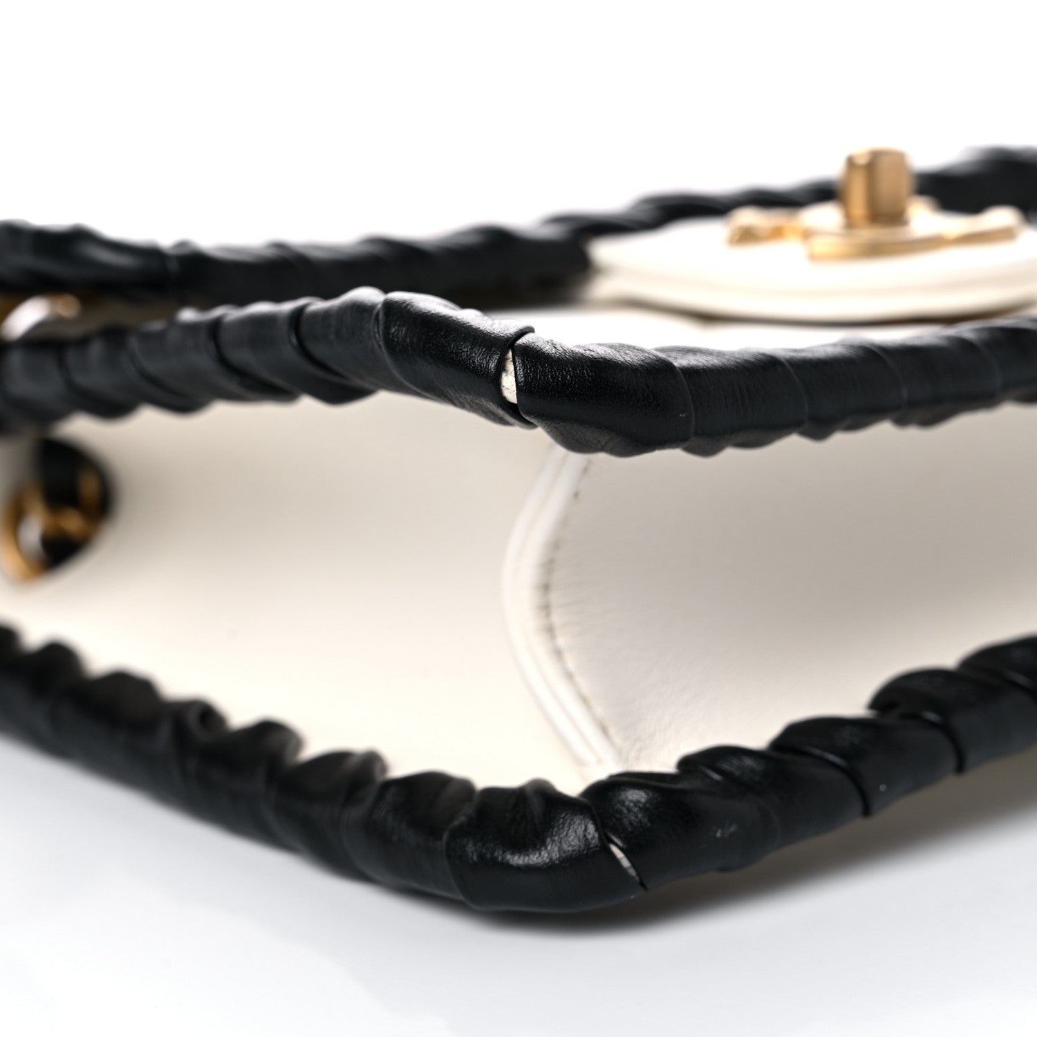 Chanel Braided Calfskin Mini My Own Frame Flap White 8 of 13