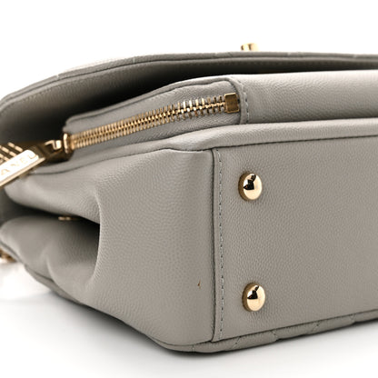 Chanel Caviar Quilted Mini Business Affinity Flap Grey 9 of 10