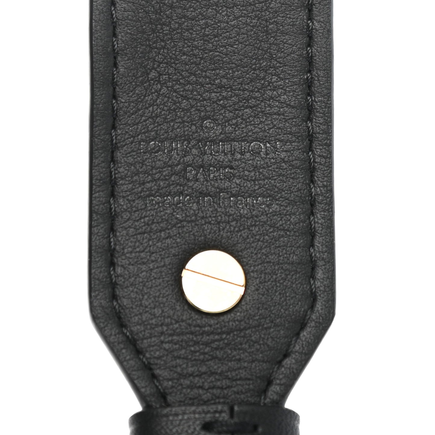 Reverse Monogram Bandouliere Shoulder Strap XL Black
