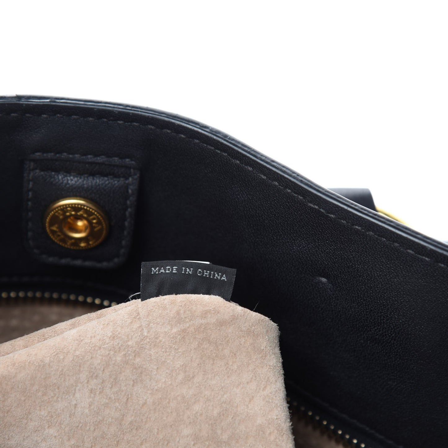 Vitello Daino Tote Black