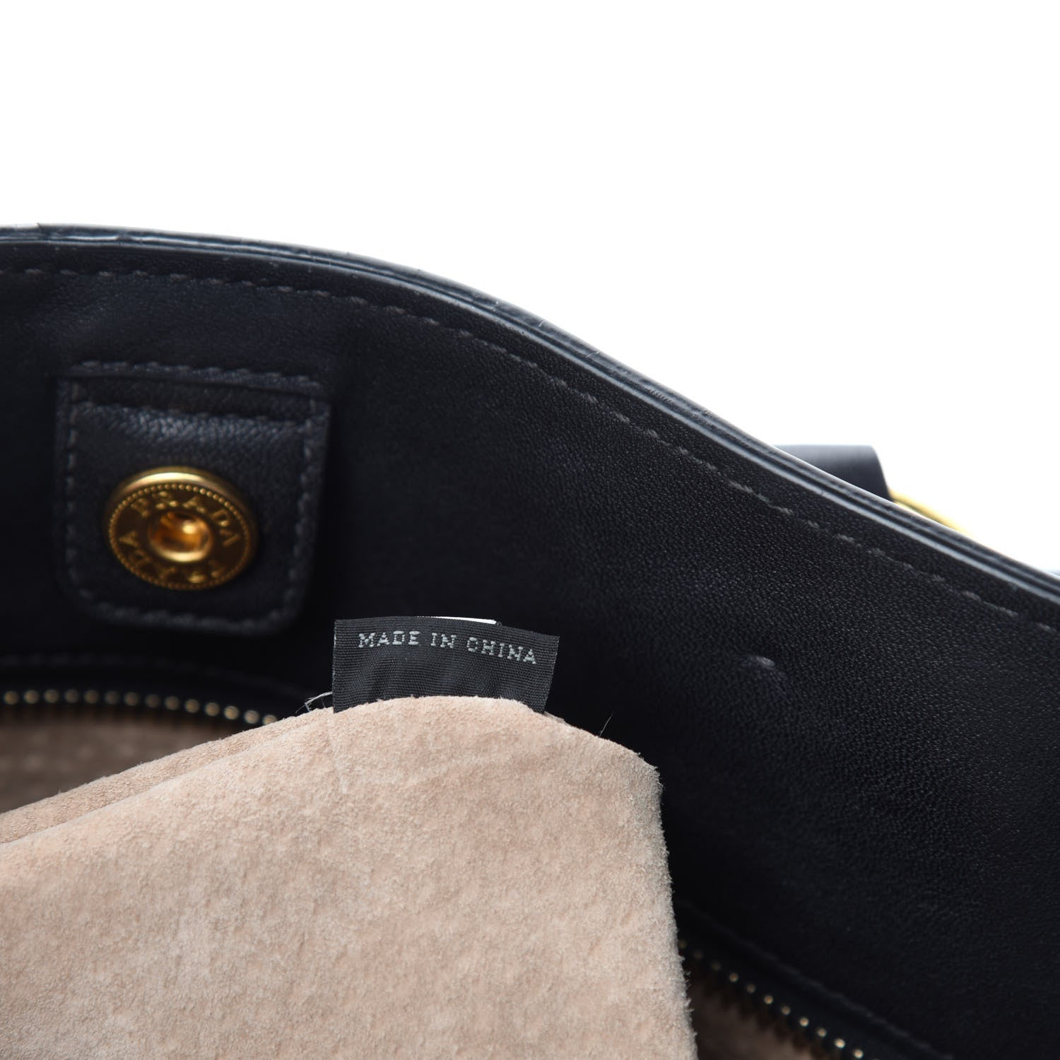 Prada Vitello Daino Tote Black 16 of 18