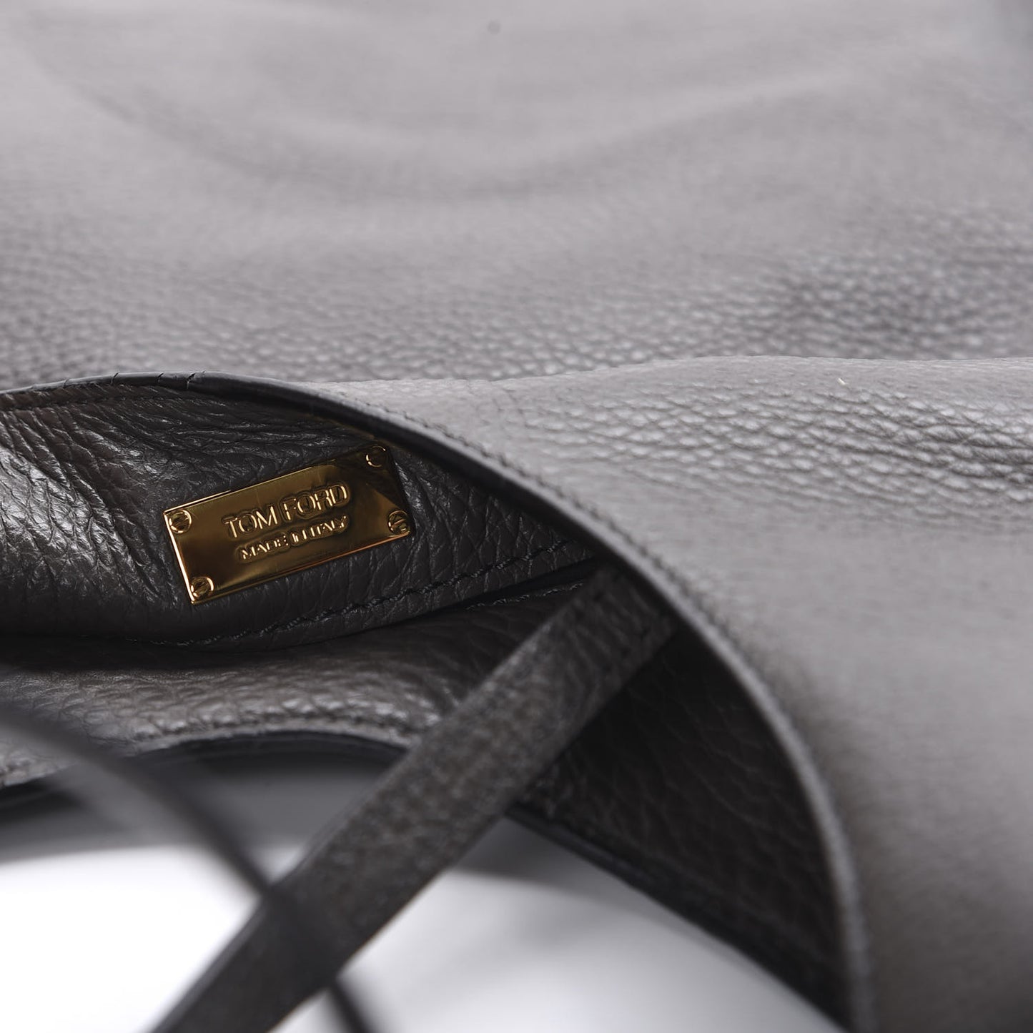 Calfskin Large Alix Padlock Zip Shoulder Bag Graphite
