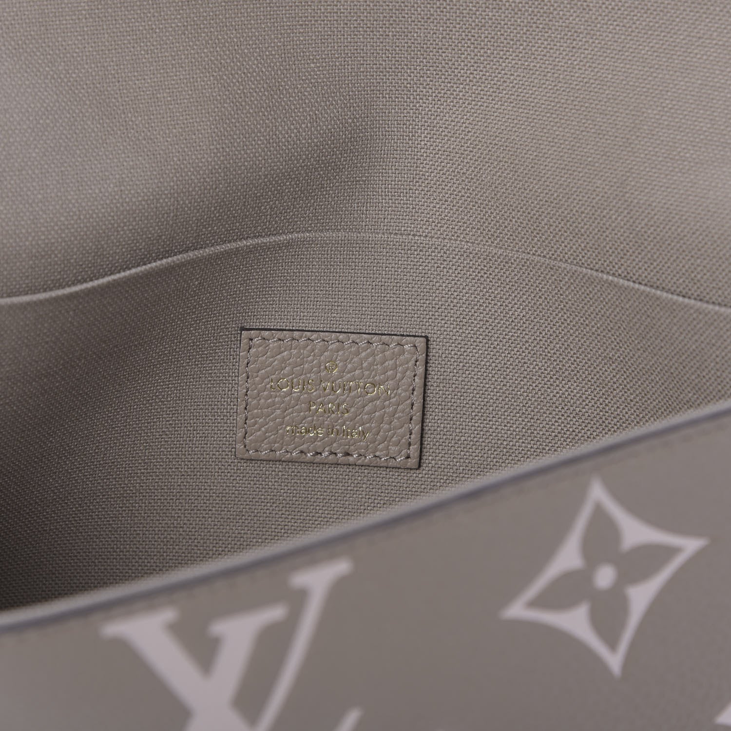Louis Vuitton Empreinte Monogram Giant Felicie Pochette Tourterelle Creme 9 of 12