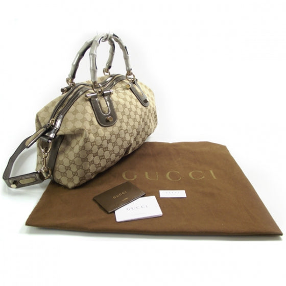 Monogram Pop Bamboo Top Handle Tote