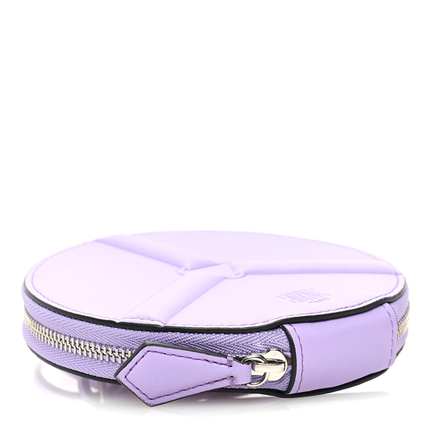 Moynat Reve Calfskin Zippy Wheel Coin Purse Lavander 4 of 7