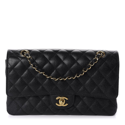 Chanel Caviar Quilted Medium Double Flap Black 1 of 12
