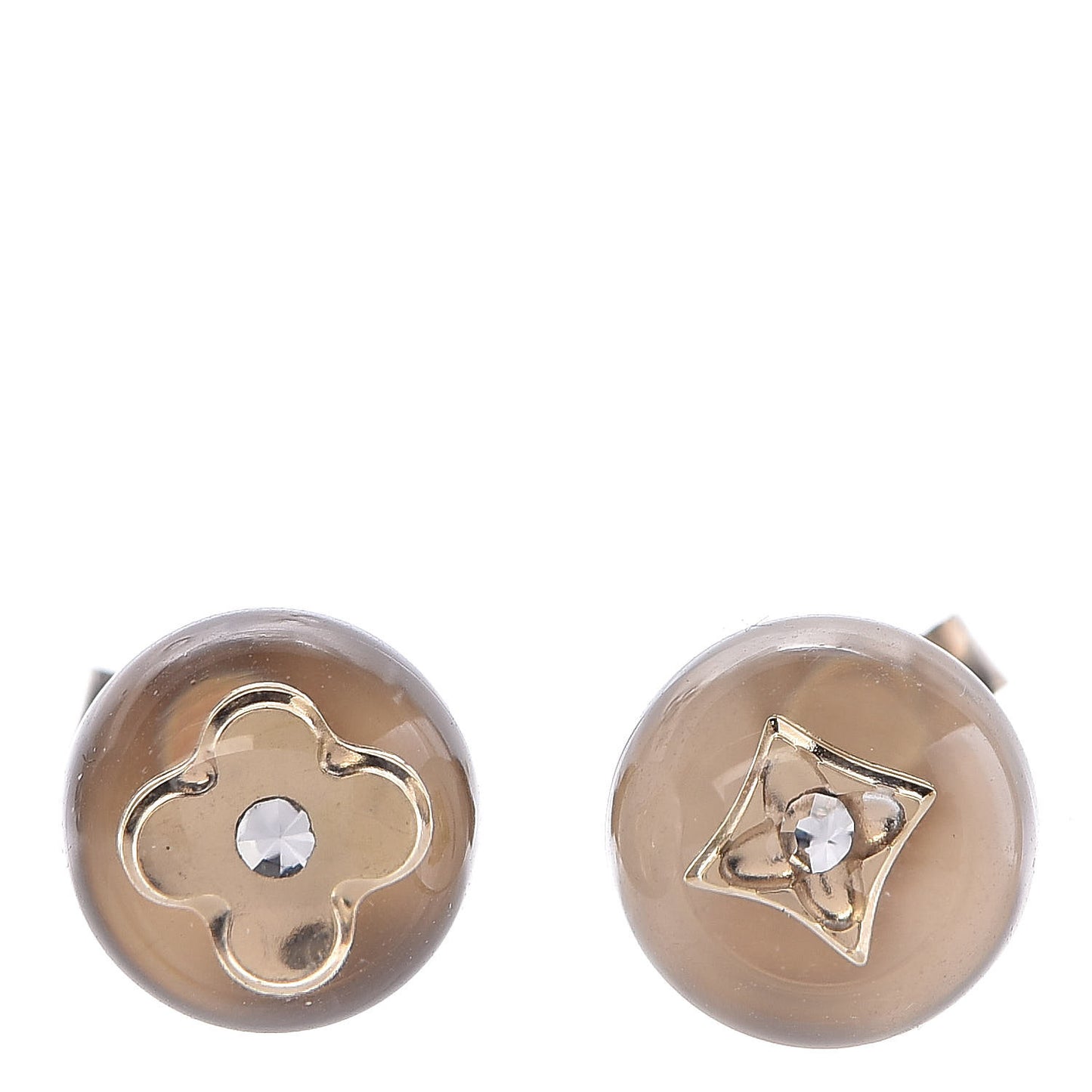Resin Inclusion Stud Earrings Set of 2 Pink