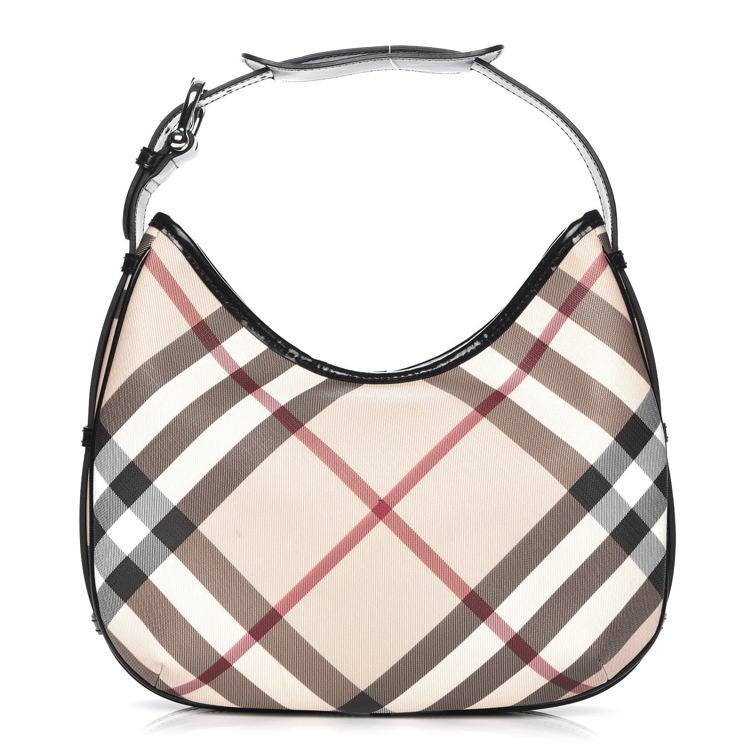 Burberry Nova Check Small Barton Hobo Black 1 of 10