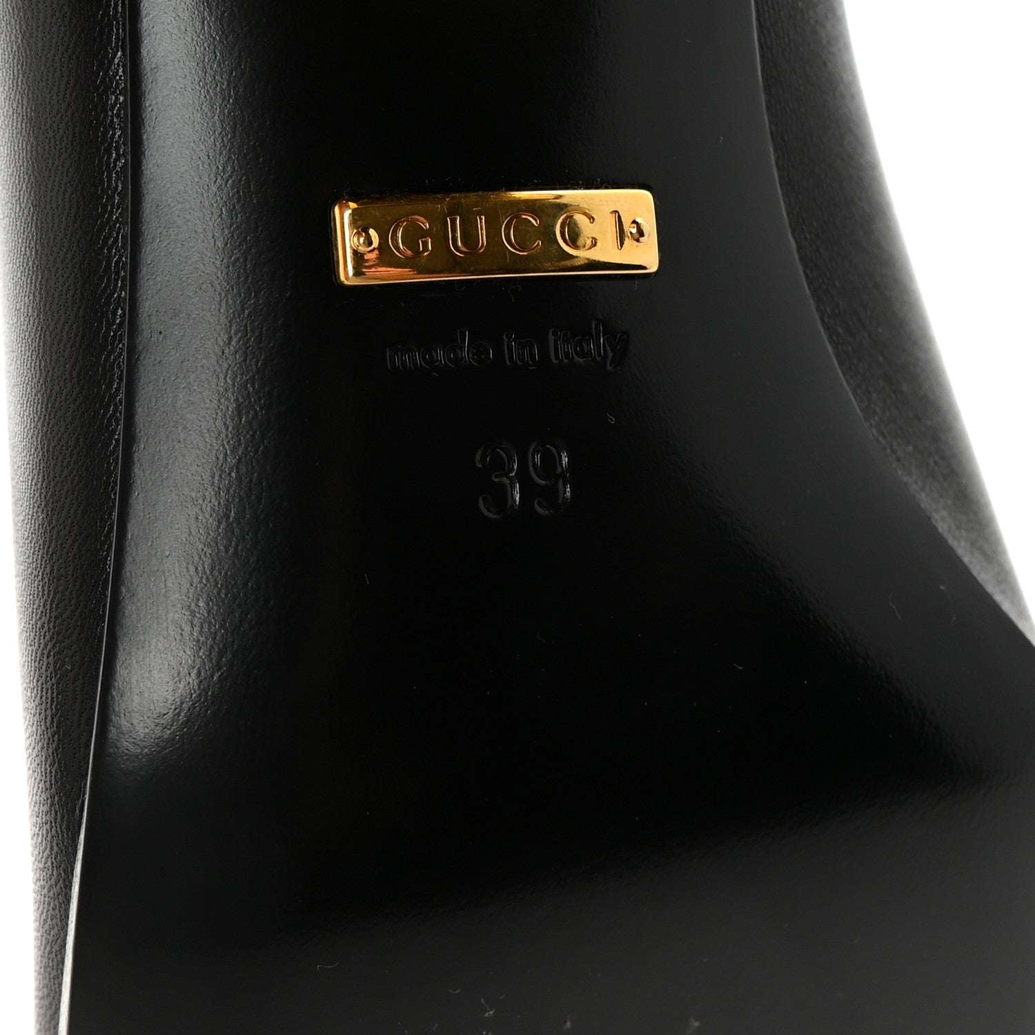 Gucci Malaga Kid Horsebit 75mm Pumps 39 Black 7 of 10