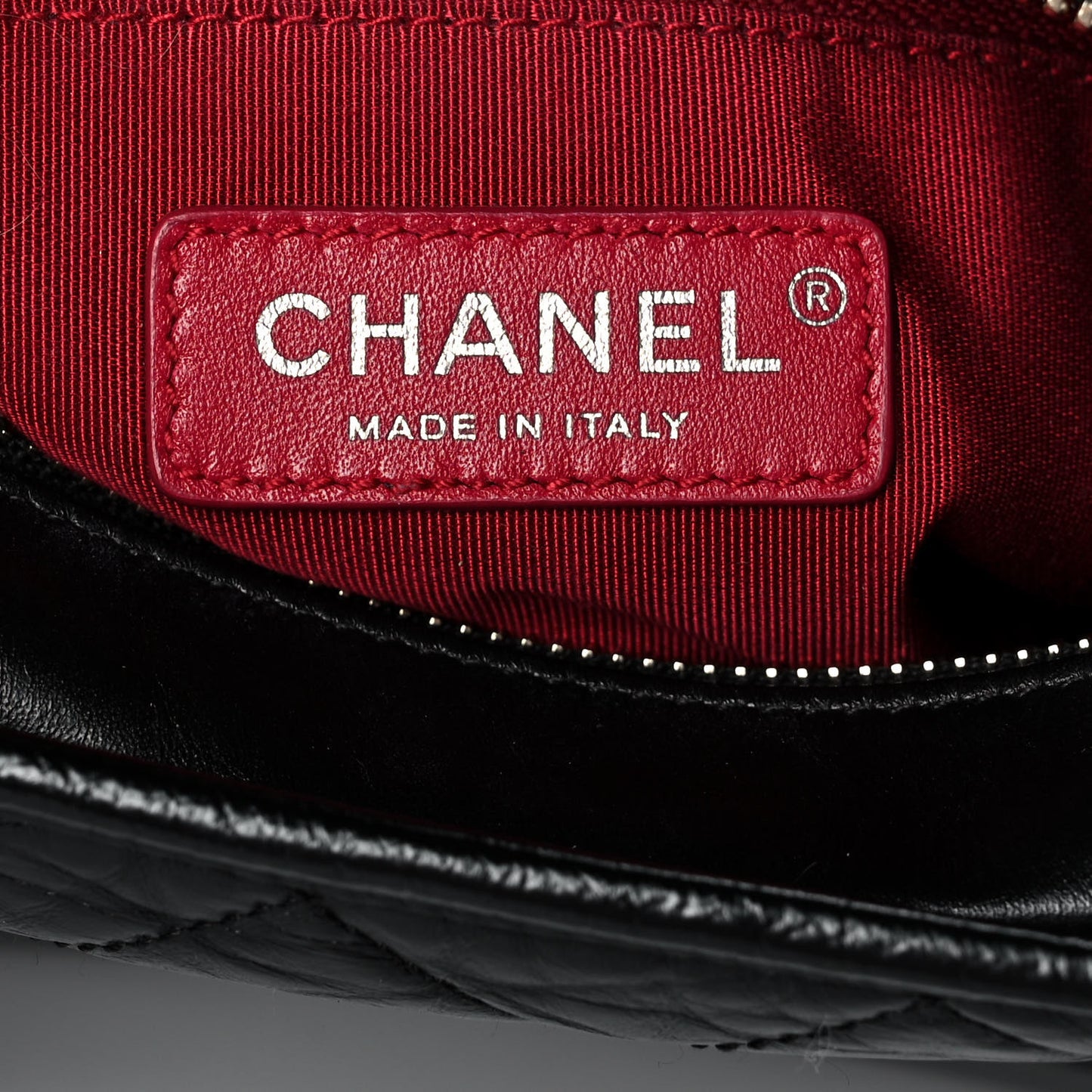 Aged Calfskin Quilted Small Gabrielle Hobo Black