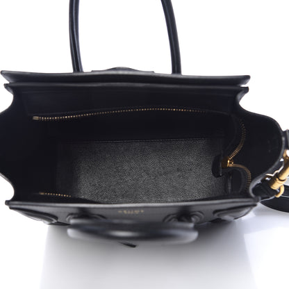 Celine Smooth Calfskin Nano Luggage Black 5 of 12