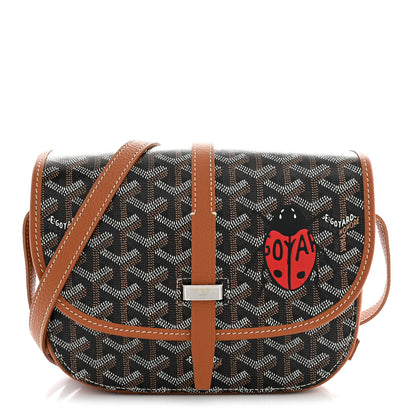Goyard Goyardine Coeur Belvedere II PM Messenger Bag Black Gold 1 of 10