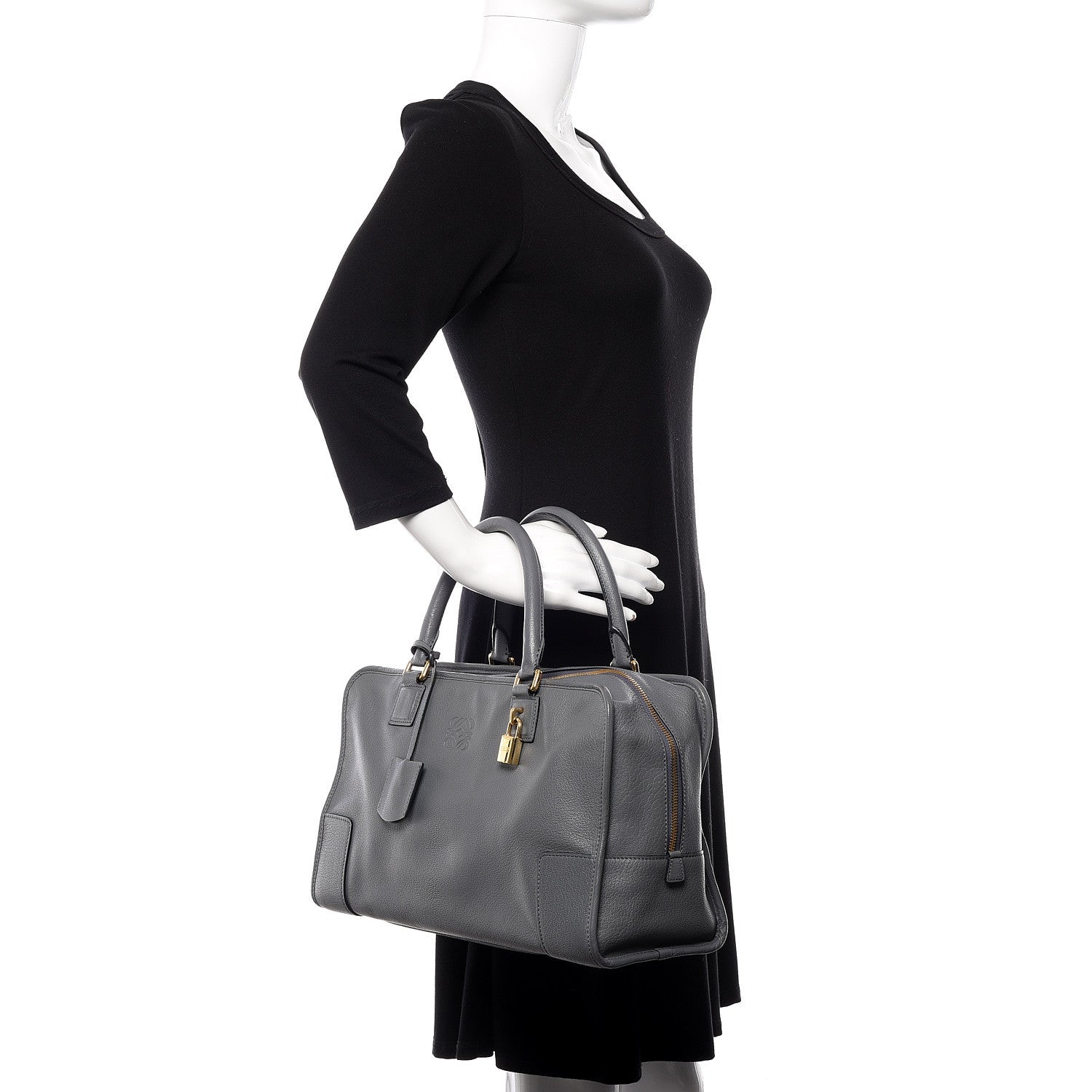 Loewe Calfskin Amazona 36 Grey 2 of 11
