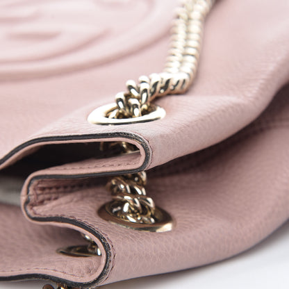 Gucci Pebbled Calfskin Medium Soho Chain Shoulder Bag Dark Cipria 11 of 24
