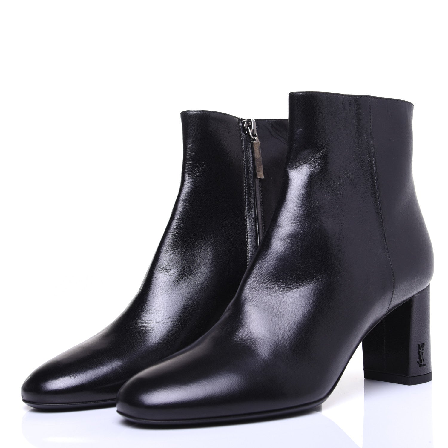 Saint Laurent Nappa Loulou Ankle Zip Boot 36 Black 4 of 13