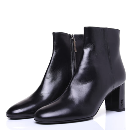 Saint Laurent Nappa Loulou Ankle Zip Boot 36 Black 4 of 13