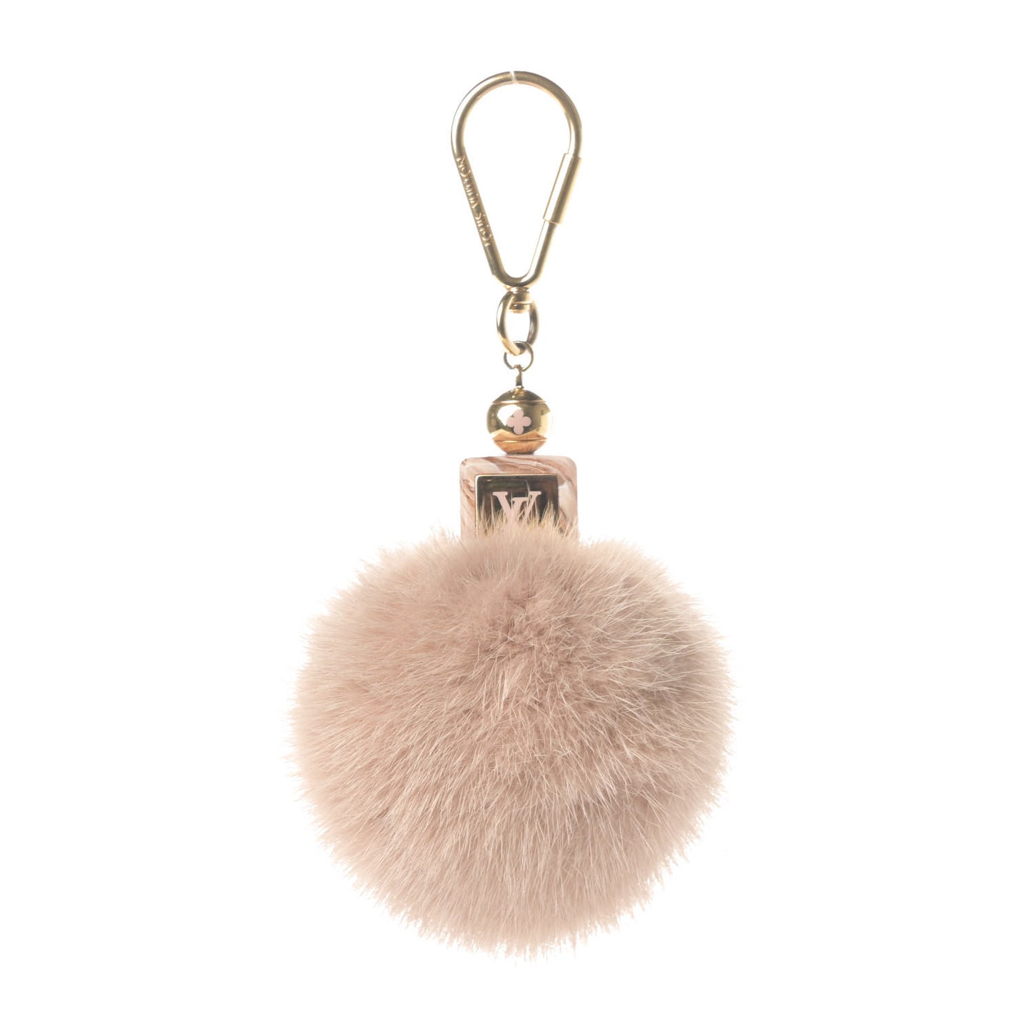 Mink Fur Fluffy Bag Charm Blush
