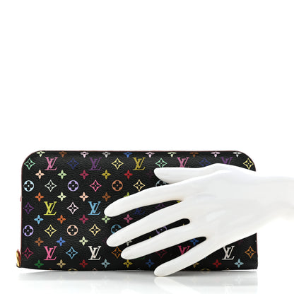 Louis Vuitton Monogram Multicolor Insolite Wallet Black Grenade 2 of 9