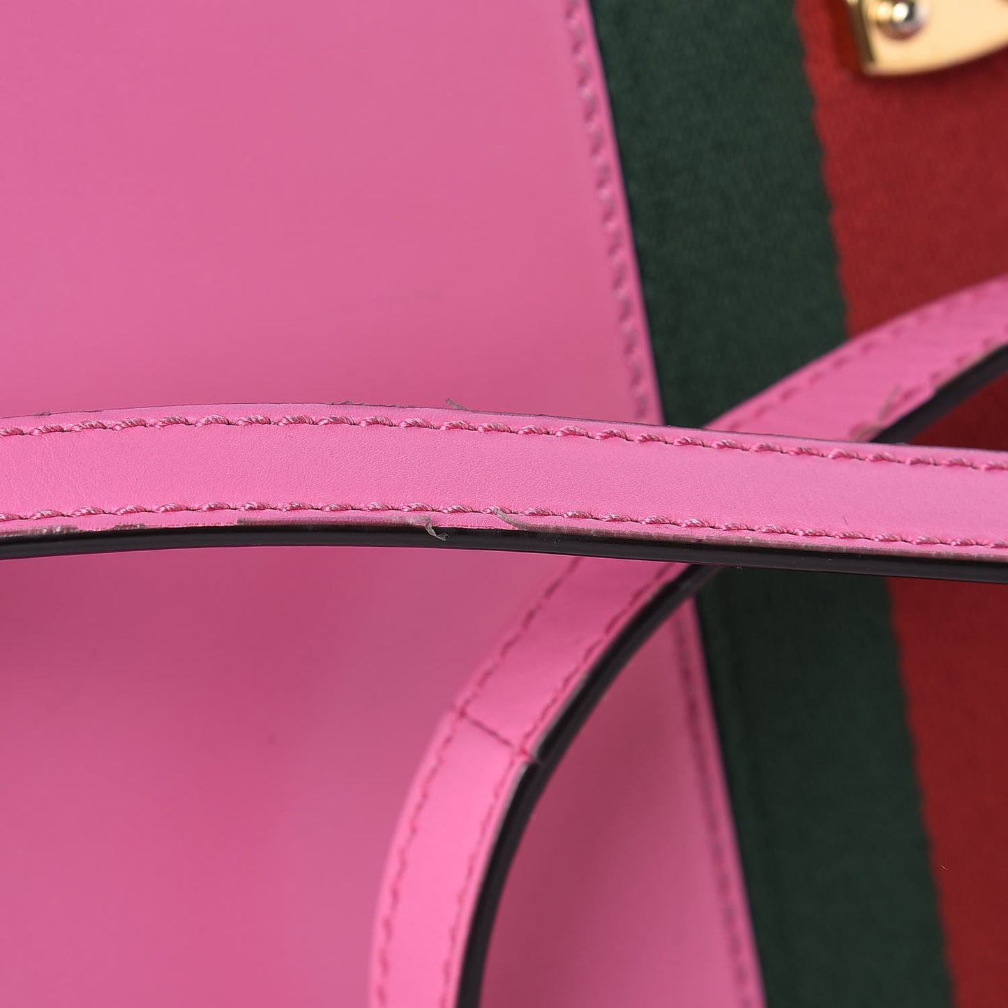Vitello Fontanella Web Medium Sylvie Top Handle Bag Pink Tropical Flower