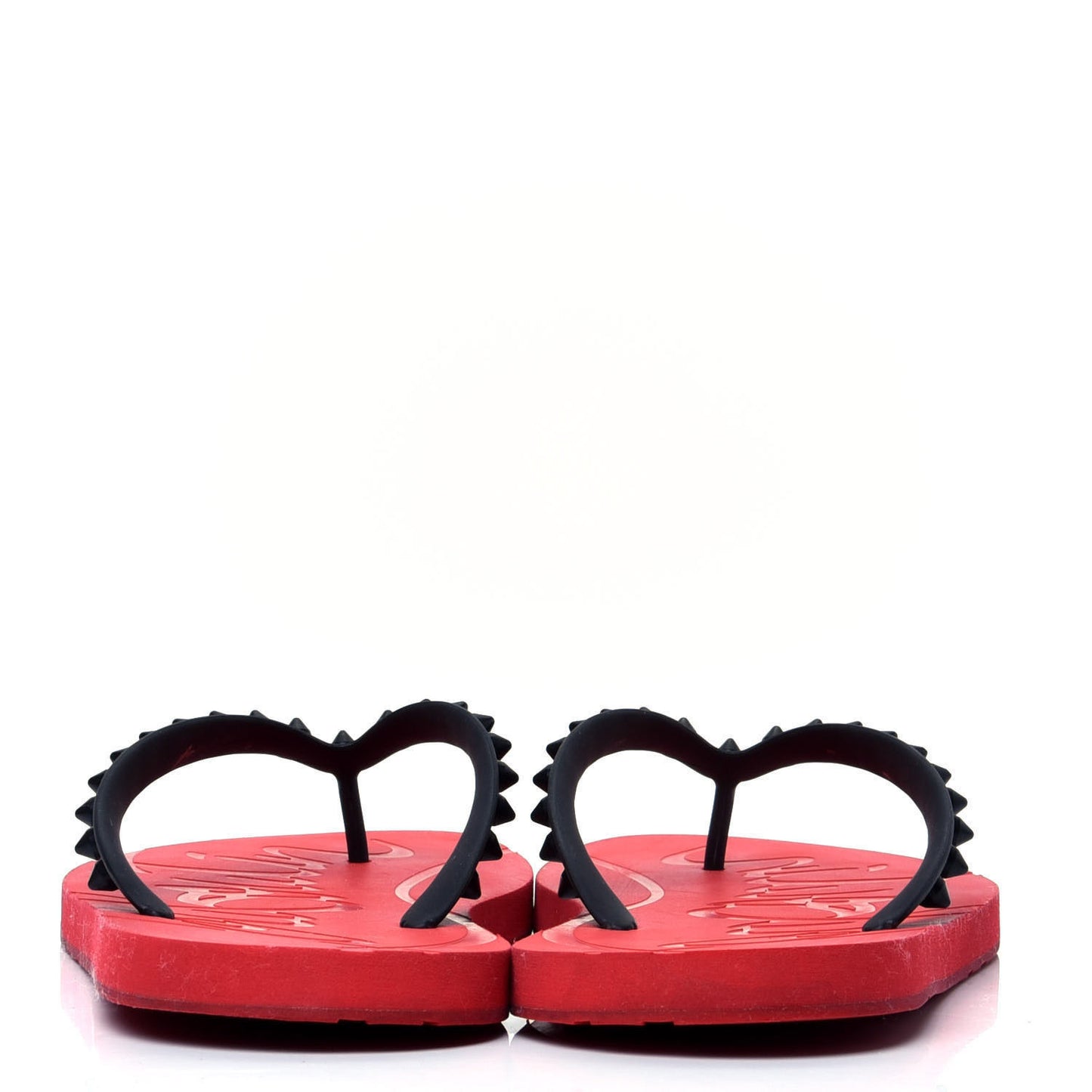 Rubber Spike Loubi Donna Flip Flop 42 Black
