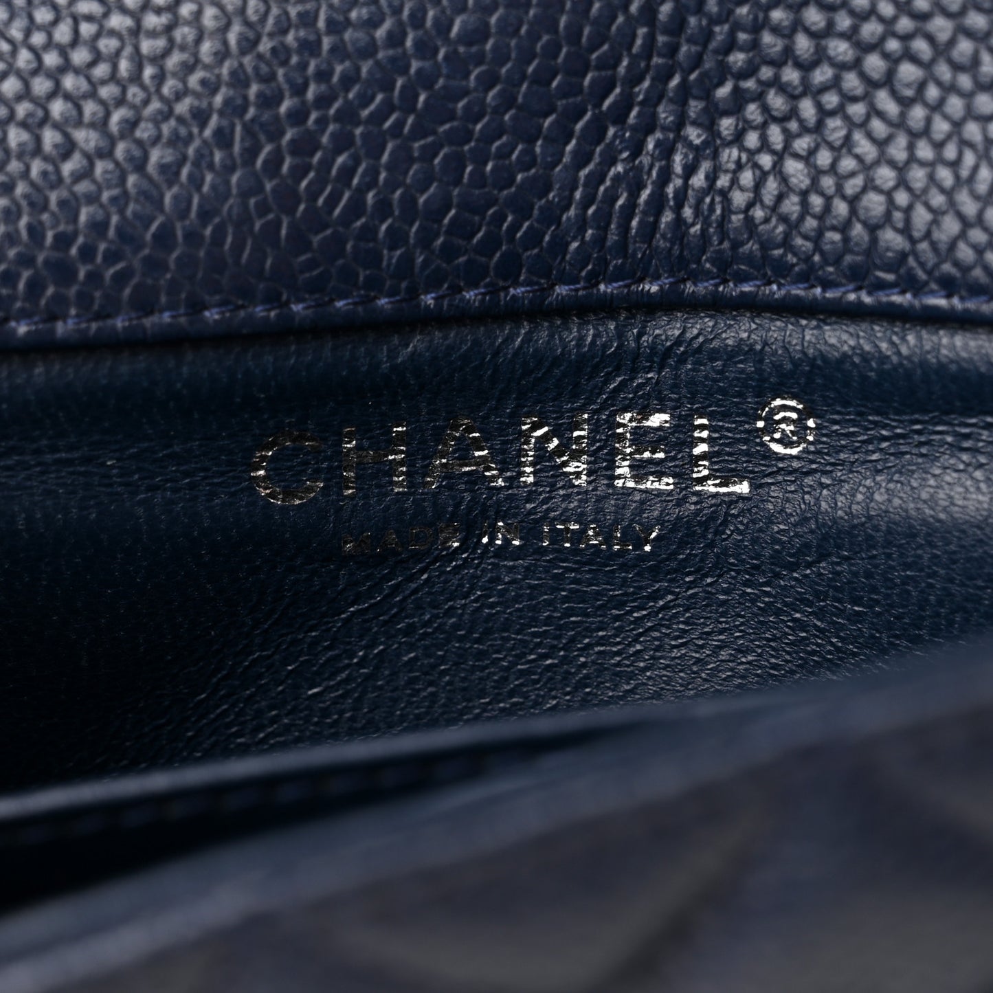 Caviar Quilted Extra Mini Flap Blue