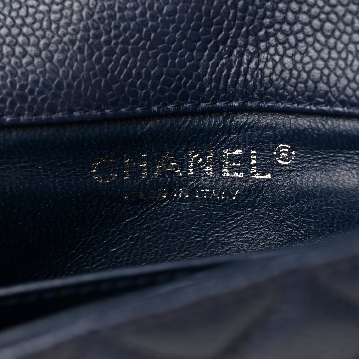 Chanel Caviar Quilted Extra Mini Flap Blue 6 of 12