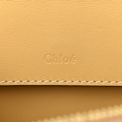 Chloe Calfskin Crocodile Embossed Mini C Vanity Bag Honey Gold 6 of 11