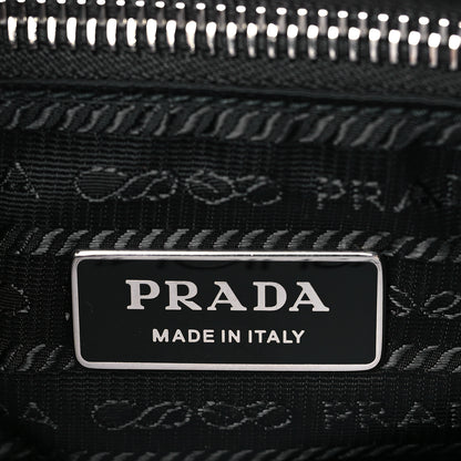 Prada Terry Cloth Tote Bag Black White 6 of 10