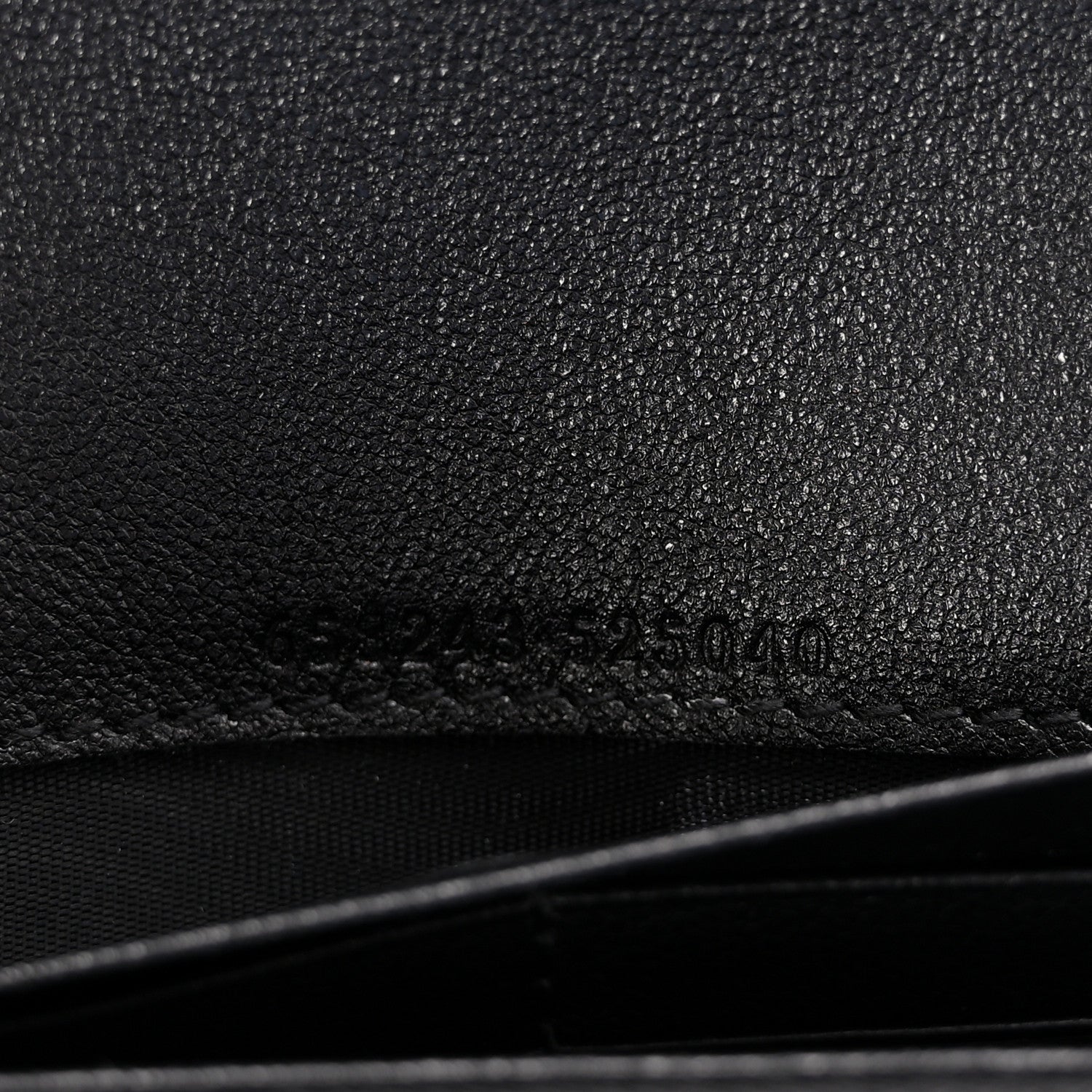 Gucci Wonka Grain Calfskin Diana Chain Wallet Black 5 of 10