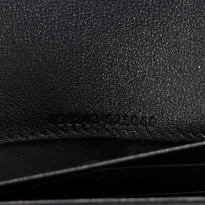 Gucci Wonka Grain Calfskin Diana Chain Wallet Black 5 of 10