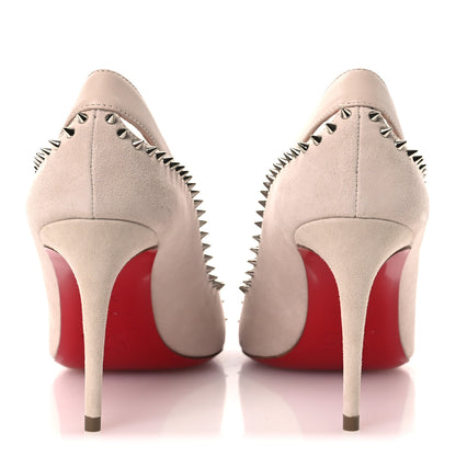 Christian Louboutin Veau Velours Duvette 100 Pumps 36.5 Leche 6 of 11