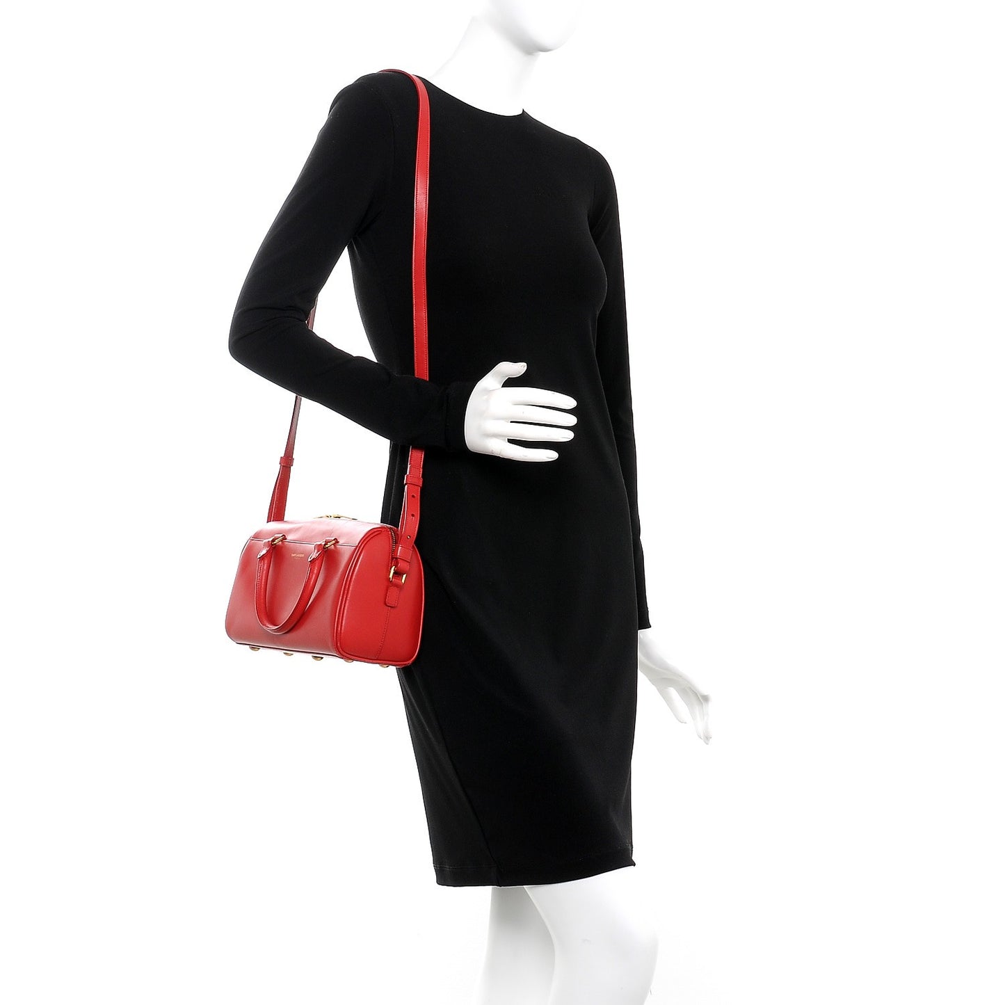 Calfskin Classic Baby Duffle Red