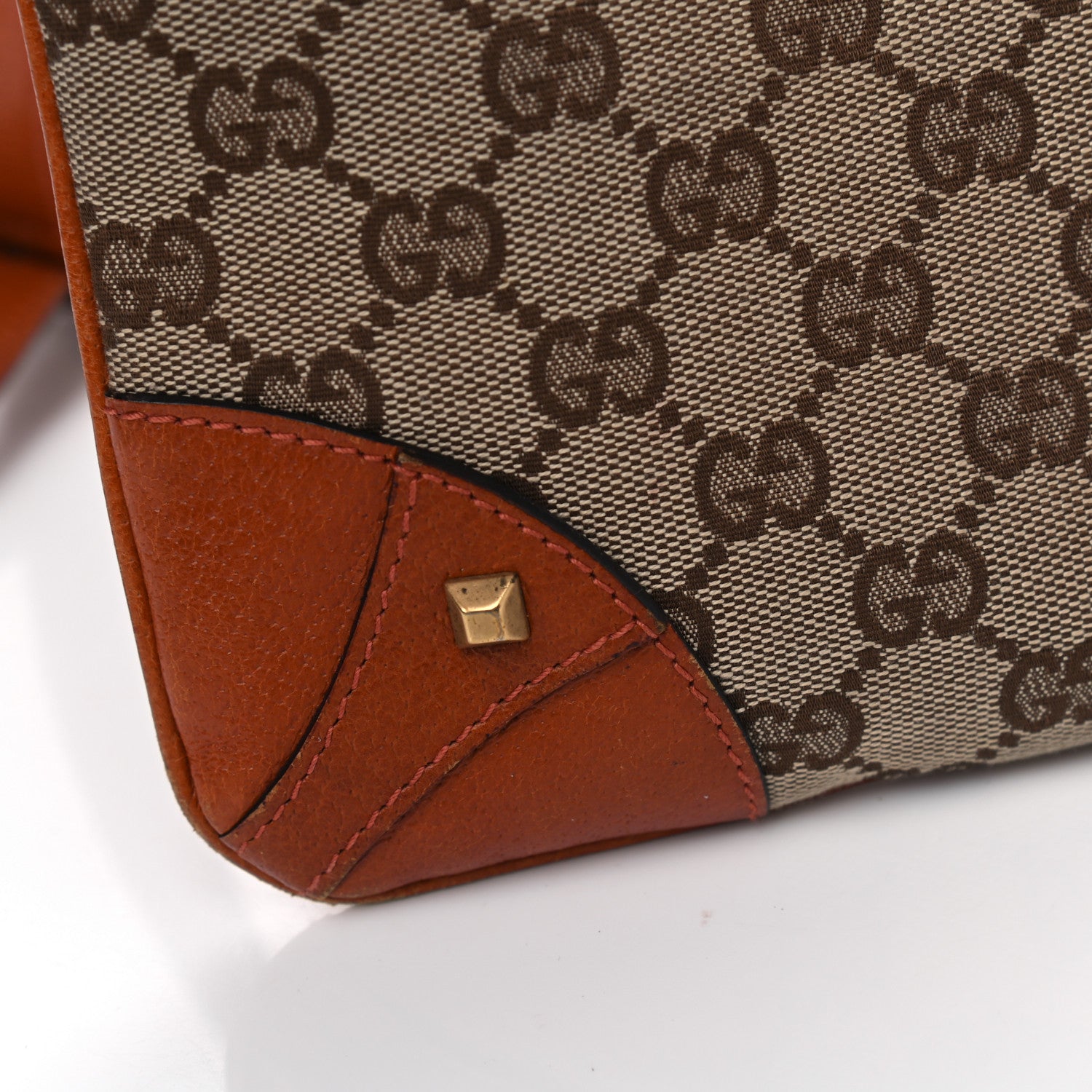 Gucci Monogram Studded Messenger Orange 8 of 14