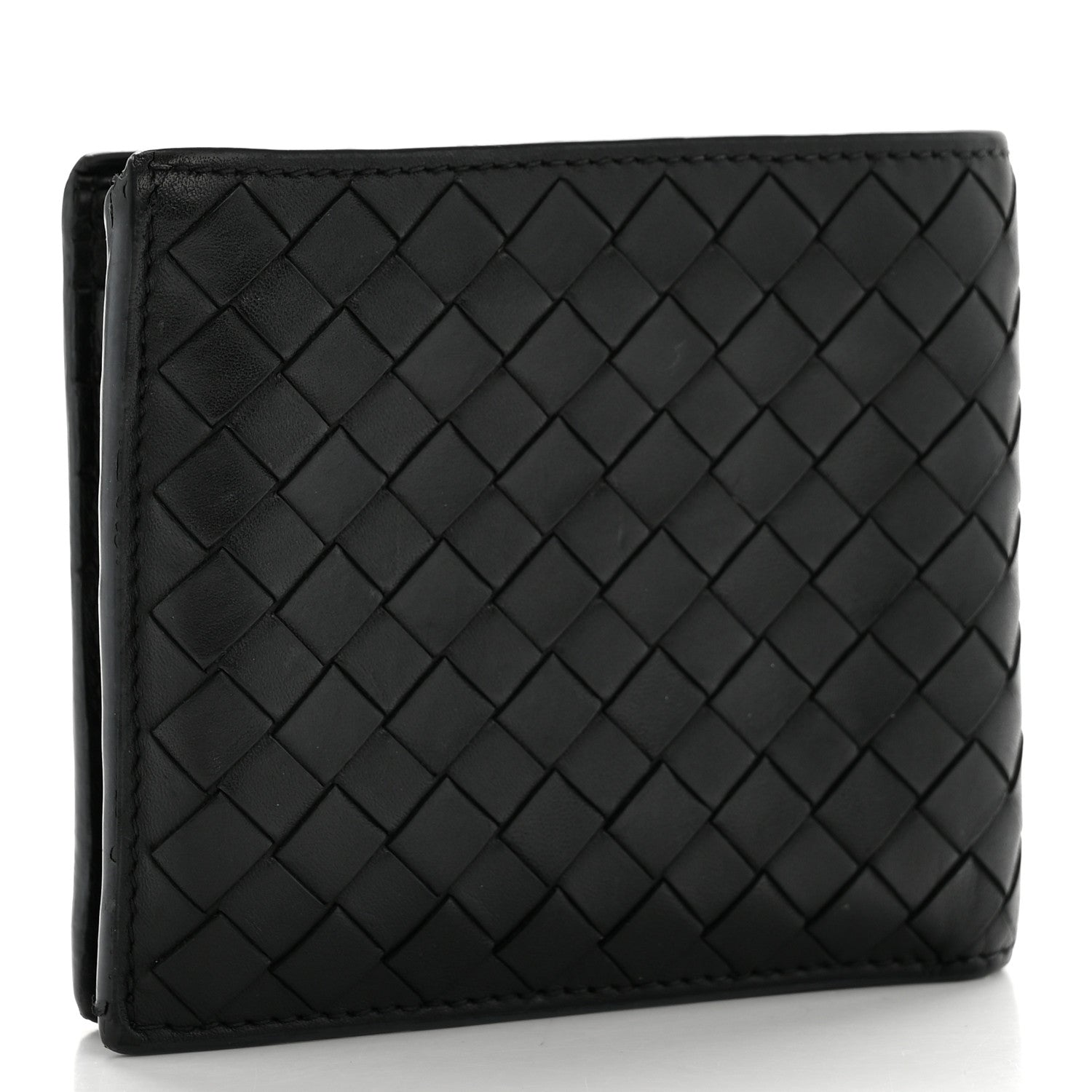 Bottega Veneta Nappa Intrecciato Bi-Fold Wallet Black 3 of 12