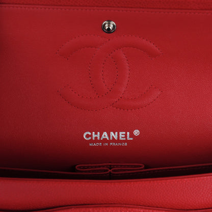 Chanel Caviar Quilted Medium Double Flap Red 7 of 8