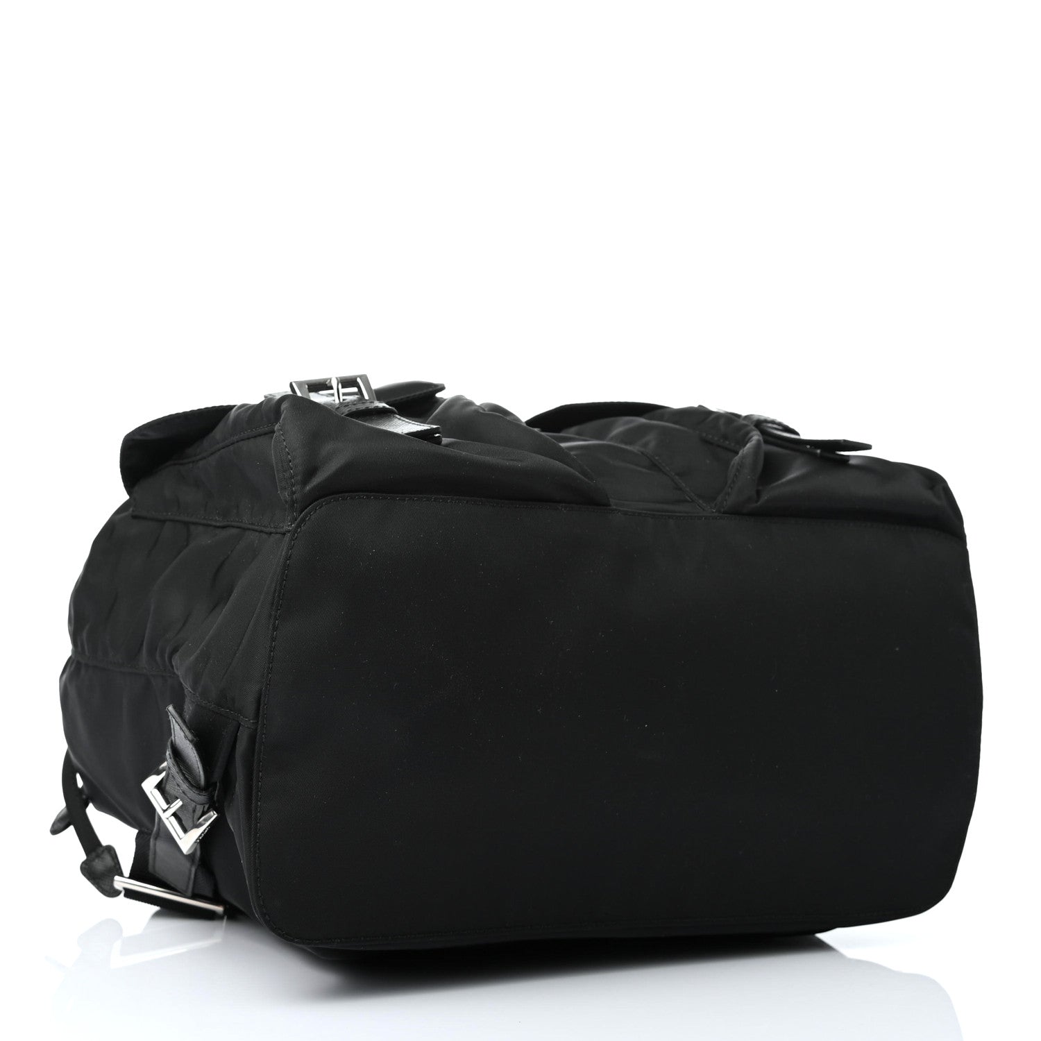 Prada Tessuto Nylon Vela Saffiano Large Backpack Black 3 of 4