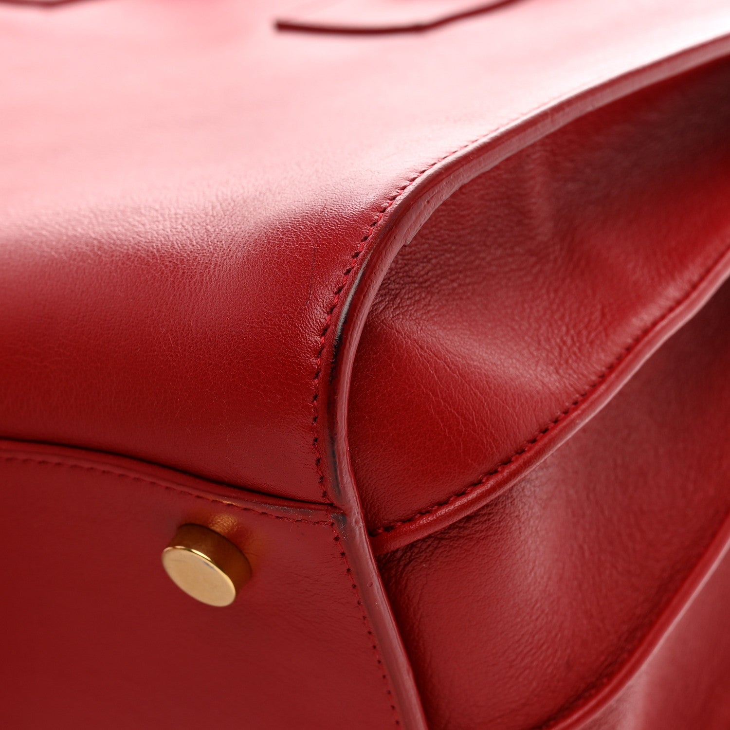 Saint Laurent Calfskin Small Sac De Jour Lipstick Red 11 of 12