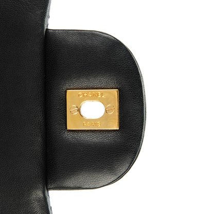 Chanel Lambskin Quilted Jumbo Single Flap Black 5 of 8