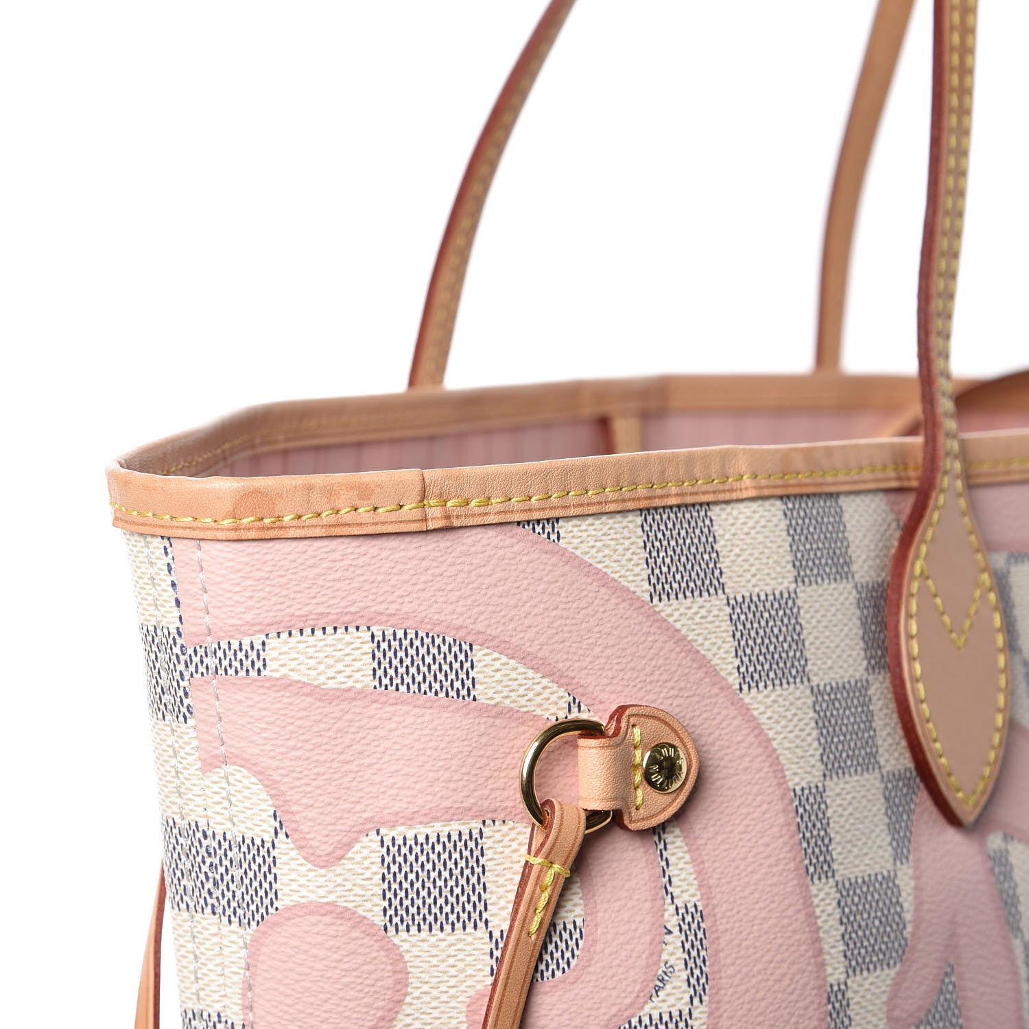 Louis Vuitton Damier Azur Tahitienne Neverfull MM 15 of 15