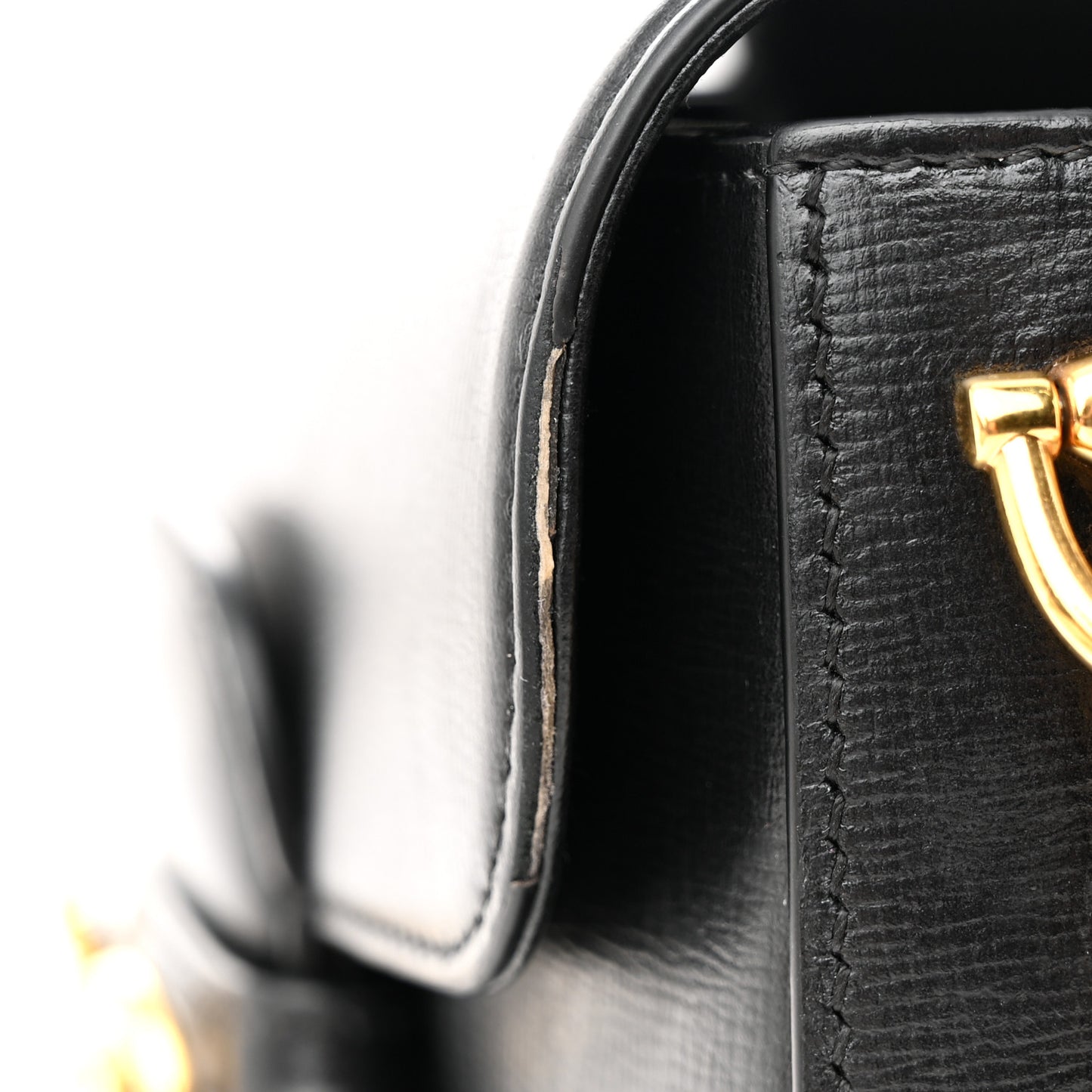 Azalea Calfskin Web Mini Horsebit 1955 Shoulder Bag Black