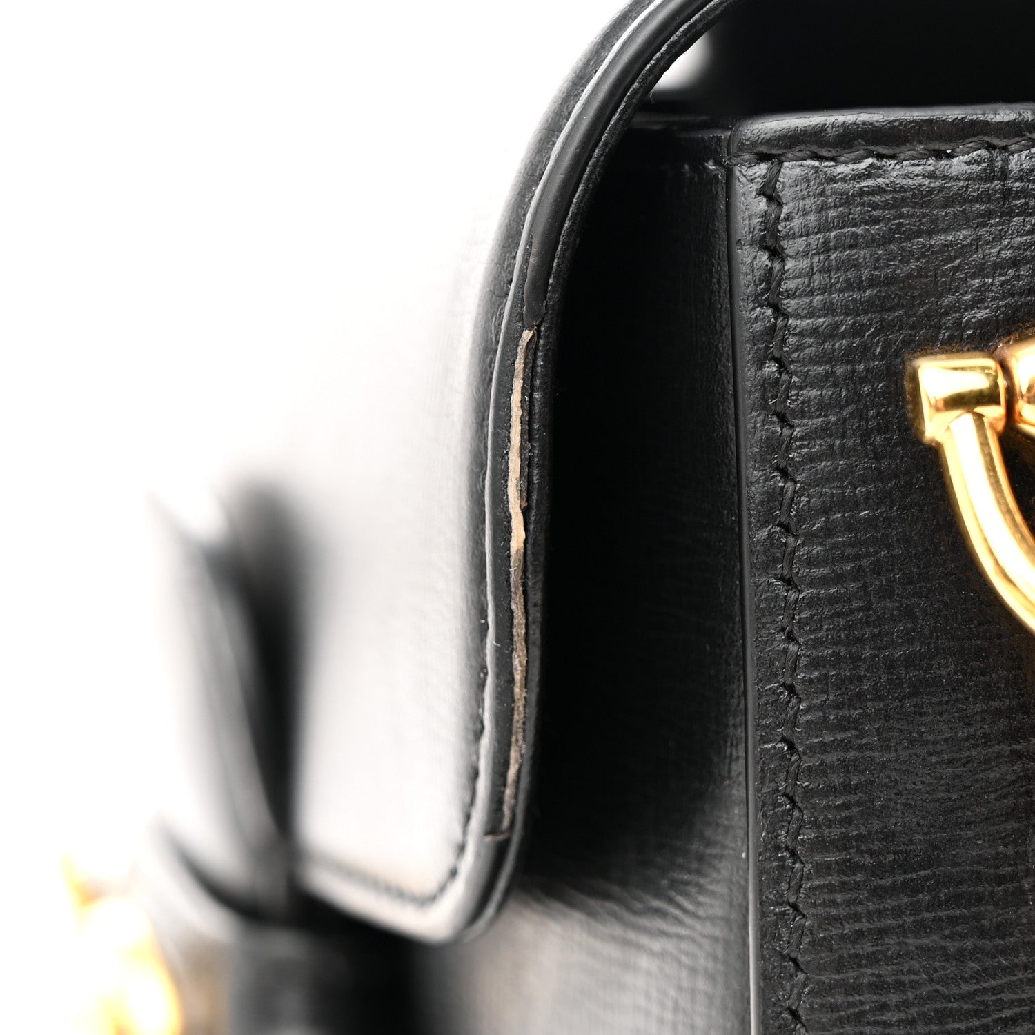 Gucci Azalea Calfskin Web Mini Horsebit 1955 Shoulder Bag Black 13 of 14