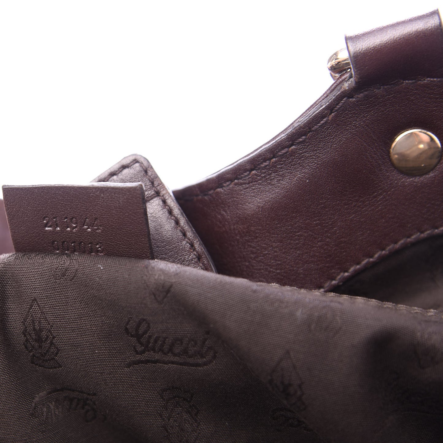 Guccissima Medium Sukey Tote Chocolate