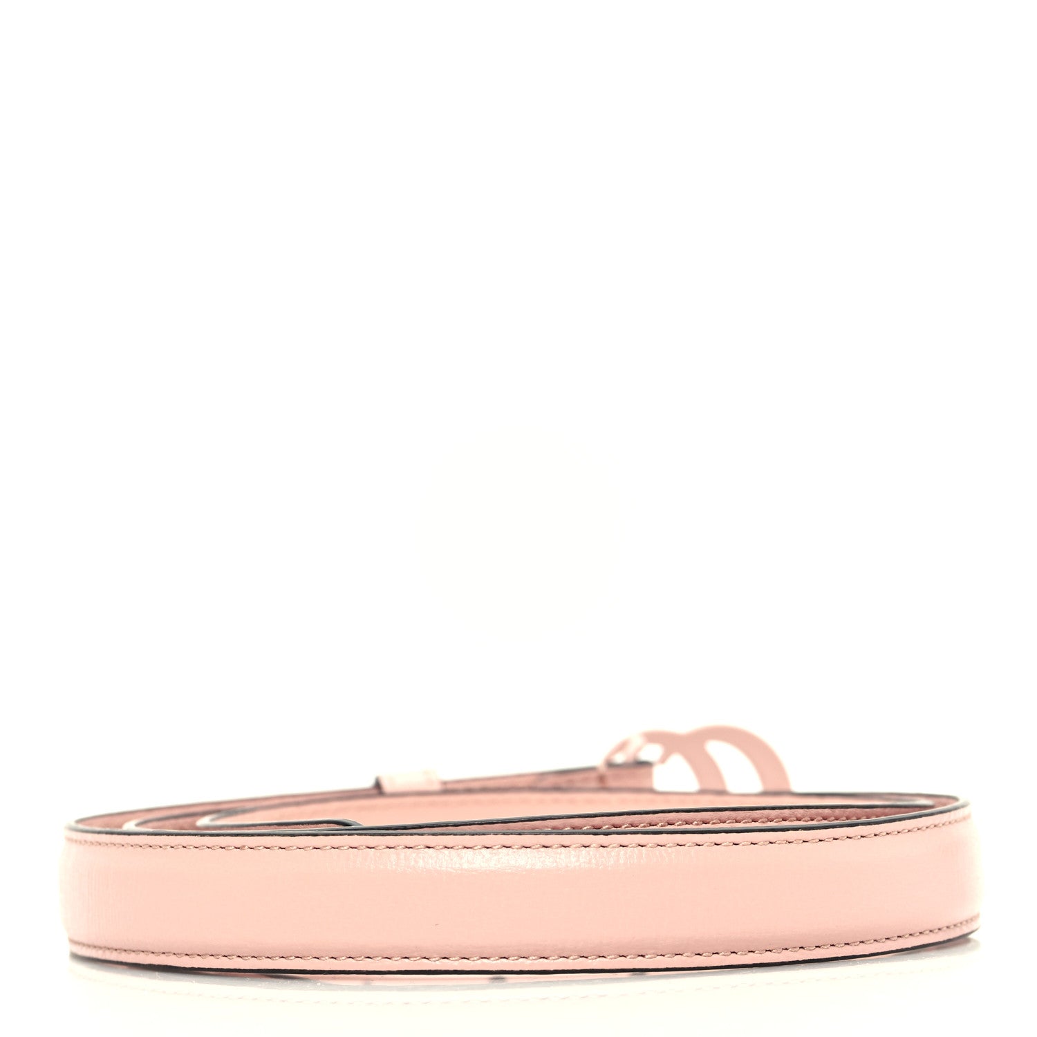 Gucci Azalea Calfskin Enamel Monochrome Double G 20mm Belt 90 36 Perfect Pink 2 of 6