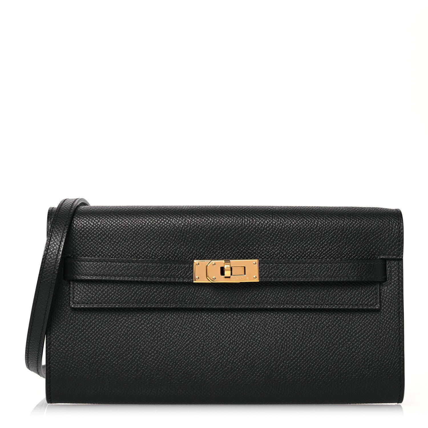Hermes Epsom Kelly Wallet To Go Black 1 of 16